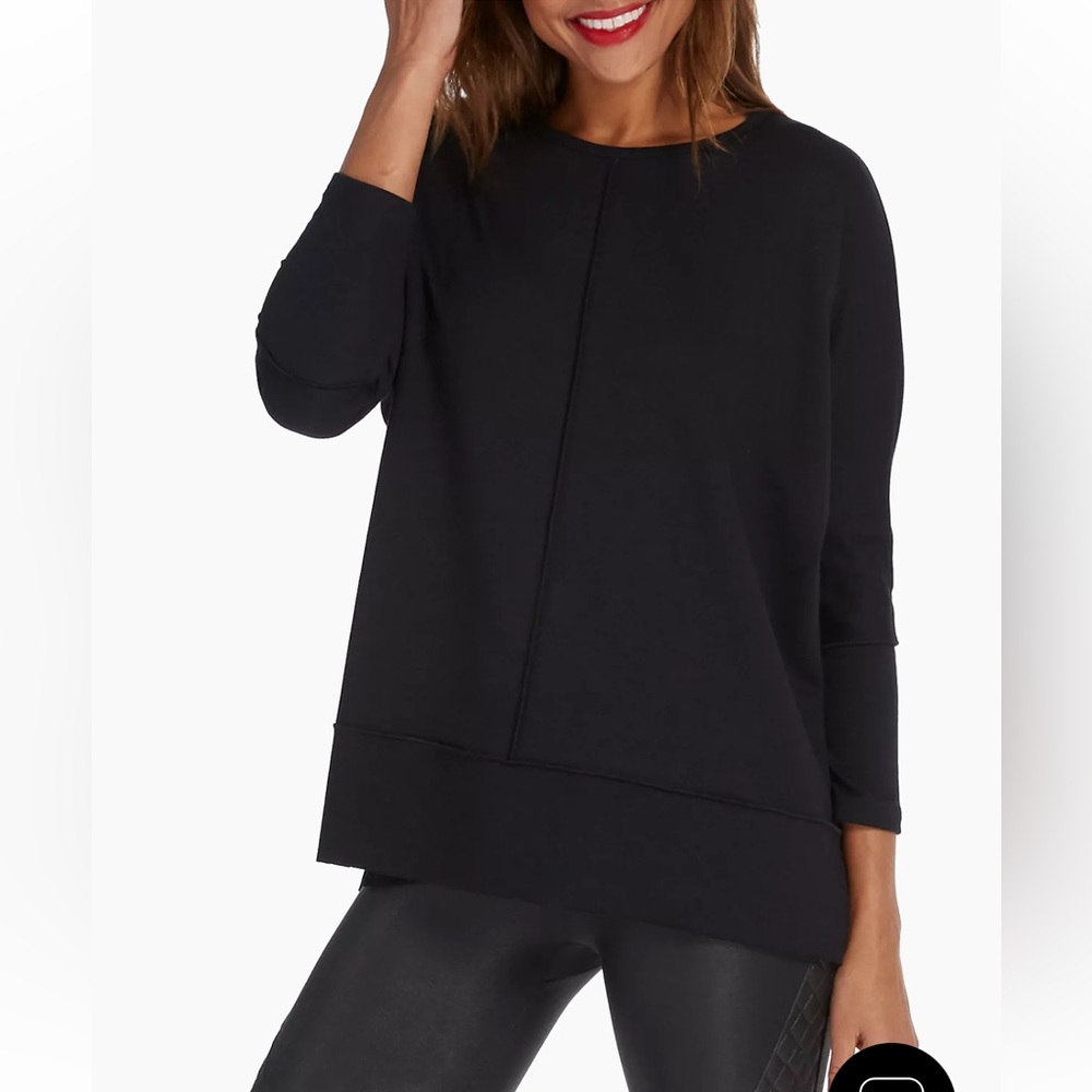 Spanx Perfect Length Three-Quarter Dolman-Sleeve Top